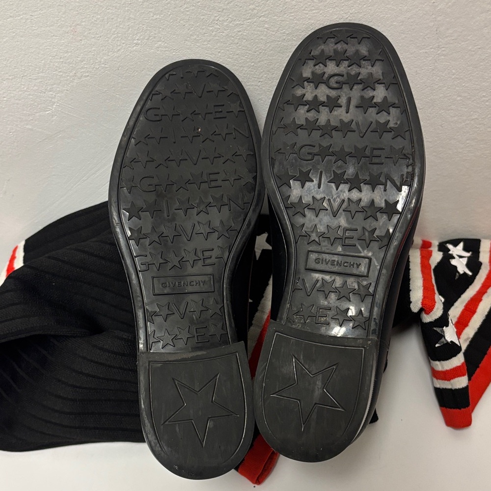 Givenchy Knit Rubber Storm Over The knee Star Patterned Boots - Picture 6 of 11